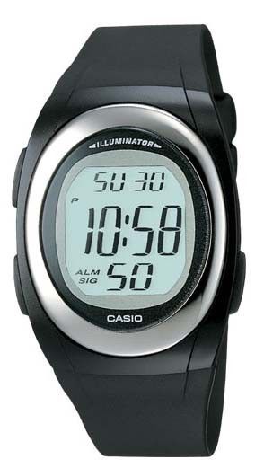 casio men's lcd chronograph and alarm watch