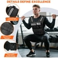 thumbnail image 4 of Weighted Vest for Men and Women - 20lbs/30lbs/40lbs Adjustable with Removable Iron Weights for Strength Training, Running, and Fitness, 4 of 8