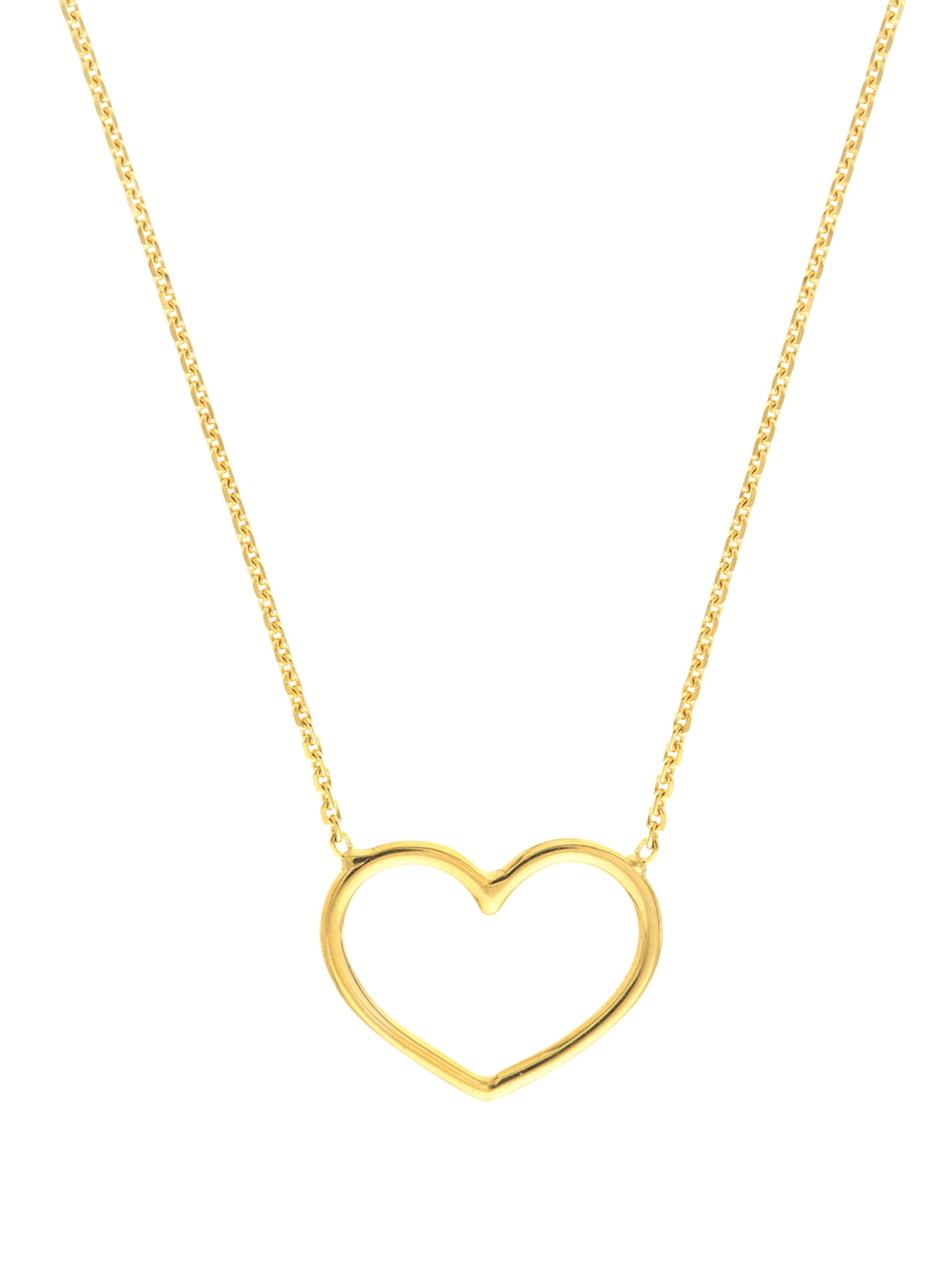 14kt Yellow Gold Open Heart Adjustable 
