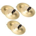 thumbnail image 3 of KAKOWELY Belly Dance Cymbal 6pcs Musical Instrumen Belly Dance Copper Finger Cymbals Percussion Cymbals Dancing Props Percussion Instrument (Golden)2.17"X2.17"X0.2", 3 of 5