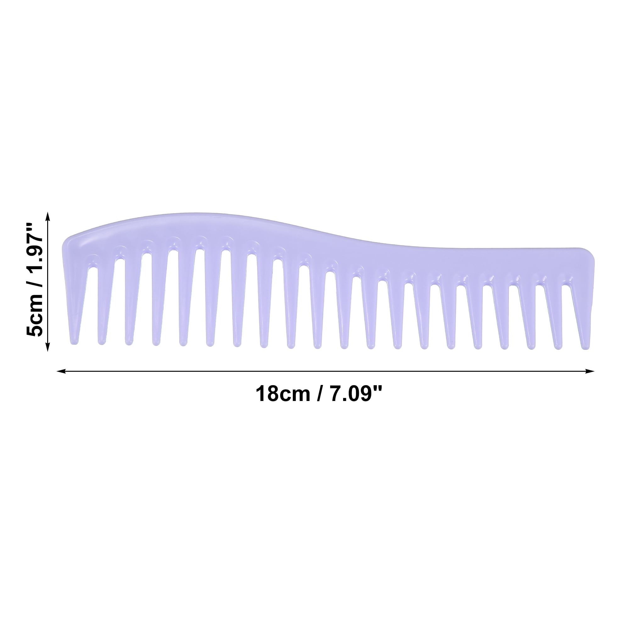 Unique Bargains Wide Tooth Hair Comb All Purpose Detangling Plastic Purple