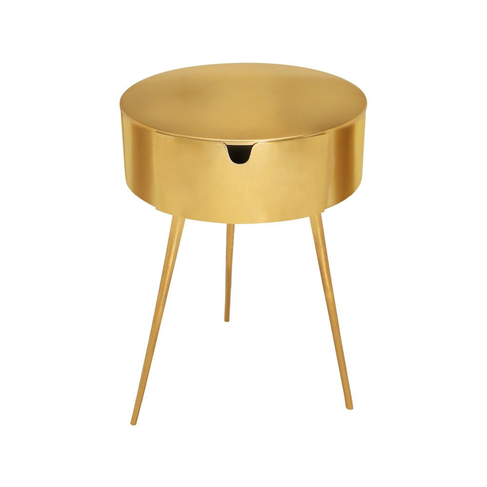 Meridian Furniture Bali Gold Metal Nightstand