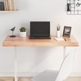 thumbnail image 1 of vidaXL Table Top Light Brown 100x50x(2-6)cm Treated Solid Wood Live Edge, 1 of 5