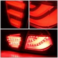 thumbnail image 3 of DNA Motoring TL-LED-3D-E9009-RD-SM For 2009 to 2011 BMW 3 -Series 4 -Dr Sedan 3D LED Light Bar Tail Lights Lamp (Smoked Red Lens) - E90 E91 E92 E93, 3 of 6