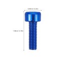 thumbnail image 2 of TABLETREANDS 10Ud Tornillos Azul Para Montaje De Portabotellas En Aleación Y Duradera M5, 2 of 6