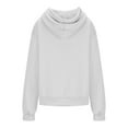 thumbnail image 4 of JGGSPWM Womens Hoodies Long Sleeve Solid Soft Hoodie Tops Lightweight Pocket Teen Girl Clothes Pullover Oversized Sweatshirt for Women Gray XL, 4 of 5