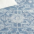 thumbnail image 6 of SAFAVIEH Micro-Loop Wesley Medallion Area Rug, Blue/Ivory, 8' x 10', 6 of 8