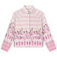 thumbnail image 4 of Jackets for Women Winter Coat Jackets Flannel Stand Collar Jacket(Pink Love Blooming Flower,Size:S-4XL), 4 of 7