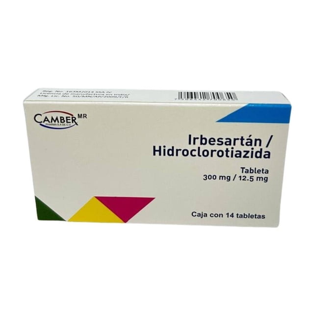 Donepezilo Irbesartan / Hidroclorotiazida 300MG / 12.5MG con 14 tabletas