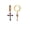Yellow, variant on Pure Elegance Cross Shape Dangle Earring Christmas Gift for Women 14K White Gold Over Silver Round Cut Blue Sapphire & Ruby Birthstone