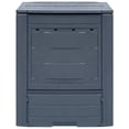 thumbnail image 3 of Veryke 69 Gallon Garden Composter Bin Made from Recycled Plastic, Fast Creation of Fertile Soil - Gray, 3 of 7