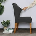 thumbnail image 4 of Amdohai Stretch Solid Diamond Lattice Dining Chair Cover Removable Washable Short, 4 of 7