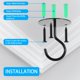 thumbnail image 4 of Garden Hanging Hook Hangers Basket Hooks Bracket Ceiling Hooks Garden Hangers Plants Hanging Clothes Brand New, 4 of 10