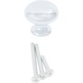 thumbnail image 4 of Pomo plegable para puerta de armario Stone Harbor, 3,2 cm, cromo pulido, 4 of 5