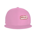 thumbnail image 3 of ZICANCN Pray Character Pattern Baseball Caps, Trucker Hats for Men And Women, Adjustable Breathable Flat Caps, Pink, 3 of 6