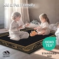 thumbnail image 4 of ODIKA 8' Machine Washable Non-Slip Area Rug, Art Inspired Geometric Design with Interlocking High Traffic Rug, Black, 293429, 4 of 7