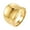 Gold, variant on PAMTIER Women's Stainless Steel Classic Simplicity Design Exaggerated Ring Silver Size 9