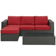 thumbnail image 4 of Modway Sojourn 3 Piece Outdoor Patio Sunbrella® Sectional Set, Multiple Colors, 4 of 7