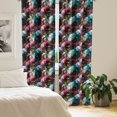 thumbnail image 2 of Ambesonne Abstract Curtains, Vibrant Traditional, Pair of 28"x95", Multicolor, 2 of 5