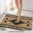 thumbnail image 3 of Brown Southwest Door Mat&nbsp;Indoor Outdoor Entrance, Non Slip Rug for Kitchen Bathroom Entryway Rug, Boho Aztec Ethnic Abstract Geometric Washable Doormat Floor Mat for Office 20x31.5 Inch, 3 of 8