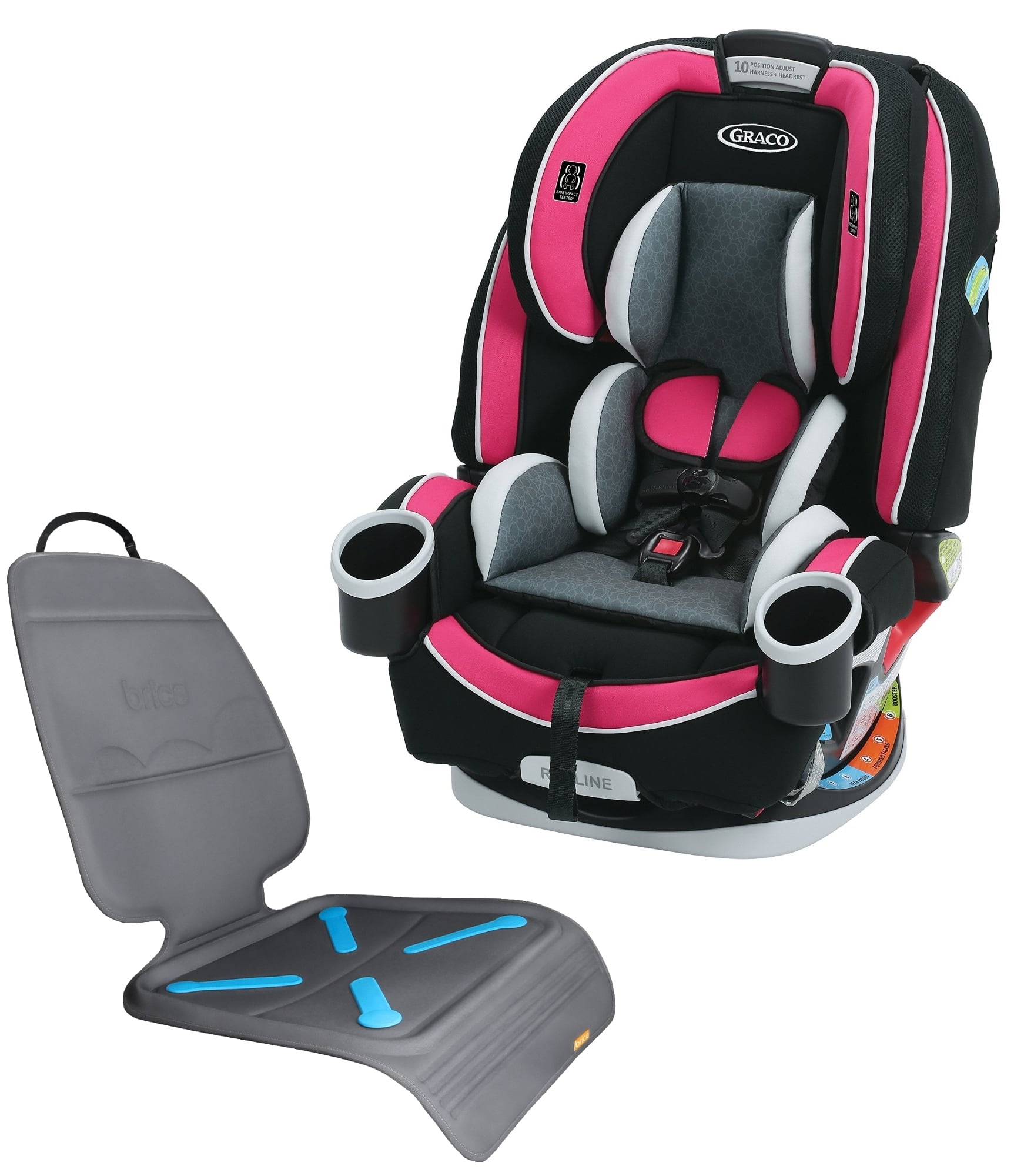 Graco 4ever All In One Convertible Car Seat With Protector Azalea