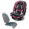 Graco 4Ever All-In-One Convertible Car Seat with Seat Protector, Azalea