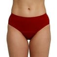 thumbnail image 2 of The Period Company. Sporty Stretch Bikini, Period Underwear for Heavy Flows, Cherry, 2 of 7