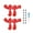 red, variant on 2 Pair Drone Colorful Paddle Propeller for Neo 2 Silent Power Noise Reduction Replacement Wings Drone Accessories, Improved Version, Including 12 Screws, 1 Screw Driver