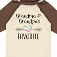 thumbnail image 4 of Inktastic Grandma and Grandpas Favorite- Heart Grandchild Boys or Girls Long Sleeve Baby Bodysuit, 4 of 5