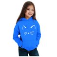 thumbnail image 4 of Girls Hoodies Size 7-8 Crop Tops Machine Washable Graphic Print Pullover Sweatshirt Girl's Pullover Tops Sweaters & Hoodies Dark Blue, 4 of 5