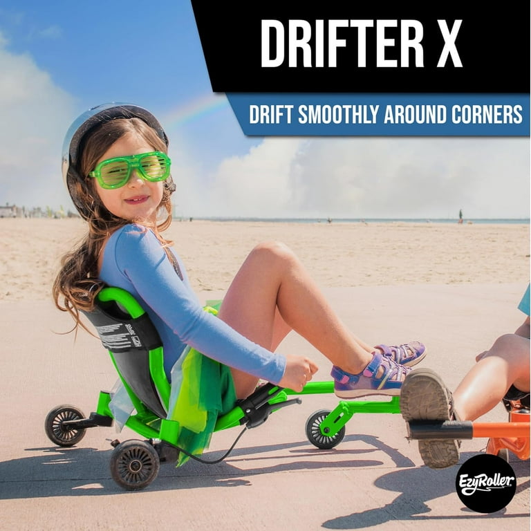 EzyRoller Drifter X: Adult Ride-On Scooter, Green - Walmart.com