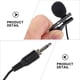 thumbnail image 5 of Micrófono de solapa portátil con clip para teléfonos inteligentes, tabletas y computadoras portátiles para grabación de video. Micrófono con clip para reuniones y entrevistas., 5 of 6