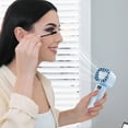 thumbnail image 4 of TIMIFIS Paper Meat Patty Paper Handheld Mini Fan Portable Handheld Fan Handheld Fan Rechargeable Kitchen Gadgets, 4 of 6