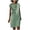 A-Green1242, variant on SONXAHE Women's Chic Tie-Neck Knee Length Dress Short Sleeve Formal Daily Sheath Mini Dress