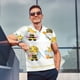 thumbnail image 4 of Balery Gnomes Honey Bee Camisa Polo de Hombre con Estampado, de Manga Corta y Tejido Medio, Camisa Tipo Golf Polo-X-Large, 4 of 6