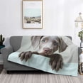 thumbnail image 2 of Naloa Adorable Puppy Portrait Flannel Fleece Throw Blanket for Bed Couch, Thick Blanket - All Seasons Suitable for Women, Men and Kids-80"x60", 2 of 6