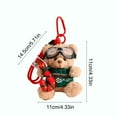 thumbnail image 3 of Yannianjz under $5 4Pcs Christmas Teddy Bear Keychain, Christmas Teddy Bear Keychain, Plush Car Keychain Pendant, Couple Backpack Decoration, Festive Holiday Gift Idea, Cute Stocking Stuffer Present, 3 of 9