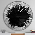 thumbnail image 3 of Designart Conception 3D abstraite de mur cassé horloge murale, 3 of 4