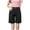 Black, variant on Aayomet Womens Shorts Casual Solid Waist Women Straight Ladies Short Fashion Loose High Pants White Shorts For Women Beige,M