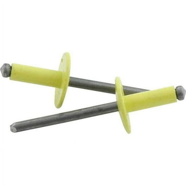 Allstar Performance ALL18180 Large Head Rivet, Yellow - Pack of 250