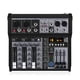 thumbnail image 4 of 4 Channel Bluetooth Audio Mixer Sound Mixing Console Audio Interface USB Sound Card for Studio Stage, 4 of 5