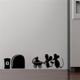 thumbnail image 1 of Etiqueta engomada linda de la pared del PVC del animal Calcomanías lindas de la pared de los agujeros del ratón de la historieta Xemadio CKCI88O1G, 1 of 4