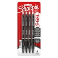 thumbnail image 1 of Sharpie S-Gel, Gel Pens, Medium Point (0.7 mm), Black Gel Ink Pens, 4 Count, 1 of 1