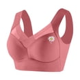 thumbnail image 1 of ManxiVoo Wireless Comfort Bras Full Coverage Minimizer with Adjustable Straps and Side Support for Everyday Wear Smooth T-Shirt Design L Size Light Pink, 1 of 7