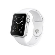 Apple Silver Aluminum White Sport Band Smartwatch MJ3N2LL/A (Refurbished)