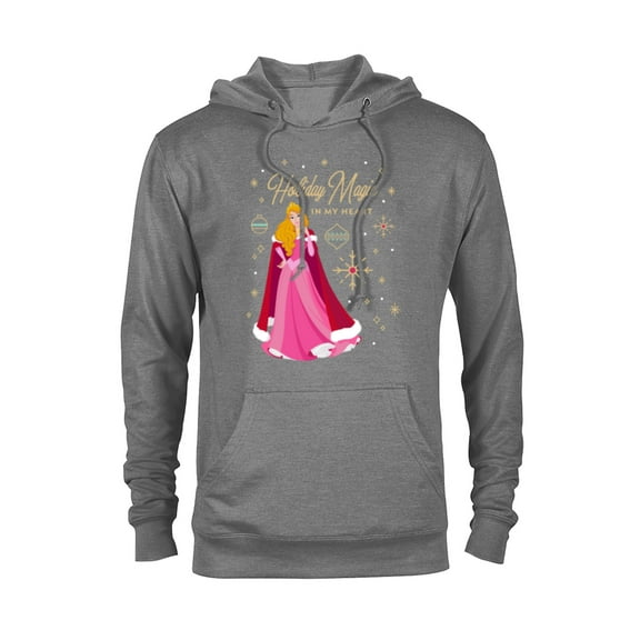Disney Princess Aurora Holiday Magic in My Heart Standard - Pullover Hoodie for Adults – Customized-Graphite Heather