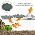 thumbnail image 3 of Lot de 10 feuilles de lotus artificielles flottantes pour décoration d'aquarium, 3 of 3