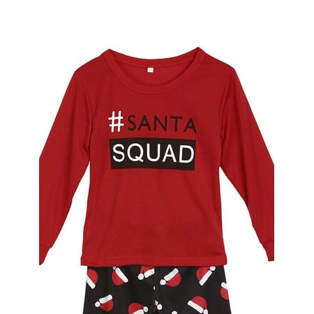 

Livingsenburg Family Match Xmas Santa Hats Pajamas Set Sleepwear Nightwear Sizes Baby-Kids-Adult Unisex