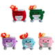thumbnail image 1 of Lindo Crochet Contenedor Basura Fuego Apoyo Emocional Regalos Divertidos () Rojo, 1 of 9