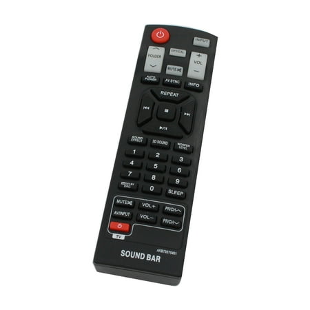 Replacement for LG AKB73575401 Remote Control - Works with LG NB3530A, NB3520A, NB2520A, NB2420A, NBN36, NB4543, NB3532A, NB4530B, NB4540, NB5540, NB4530 Soundbar